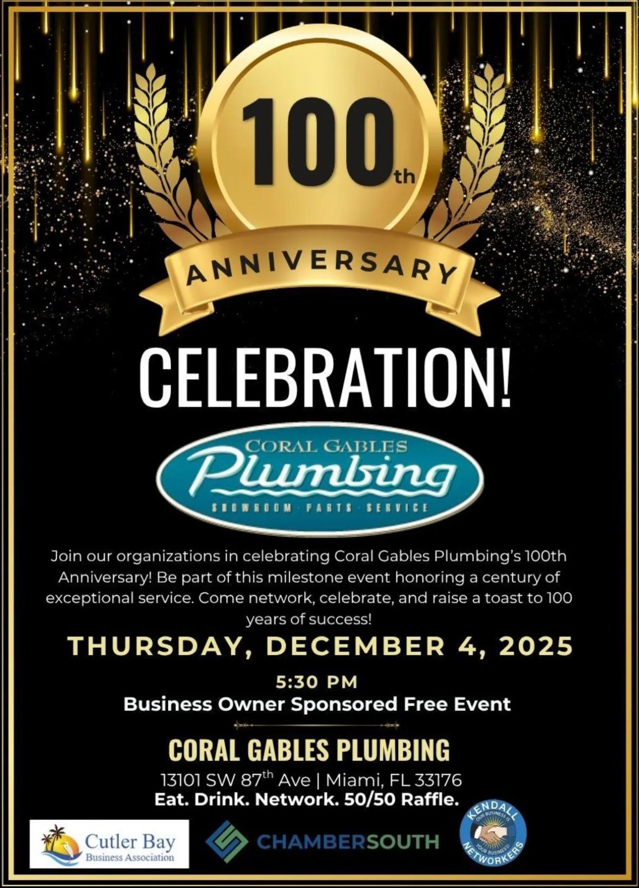 Coral Gables Plumbing Event Dec 4 2025